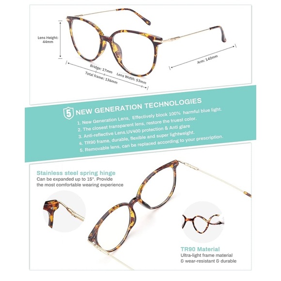 Beautiful GAOYE Blue Light Blocking Glasses - Picture 8 of 8